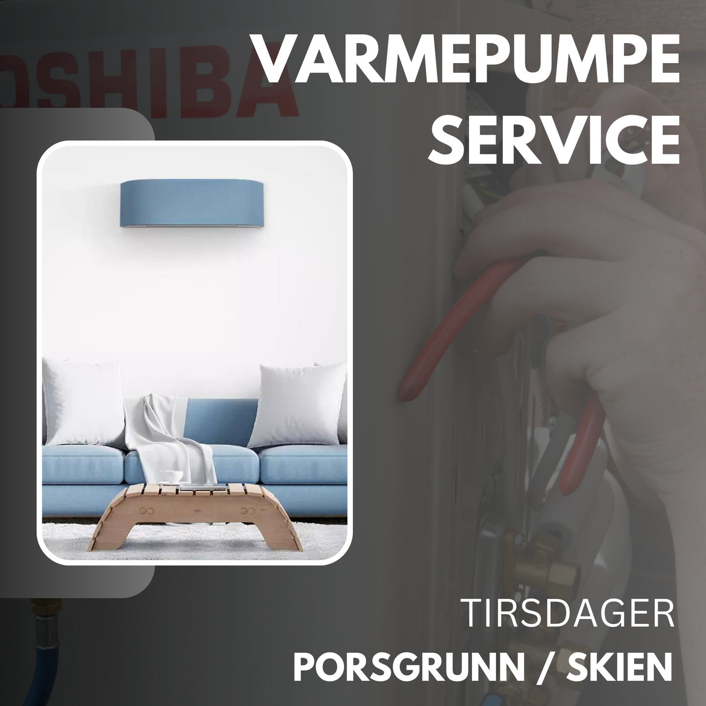 Porsgrunn/Skien Service Varmepumpe