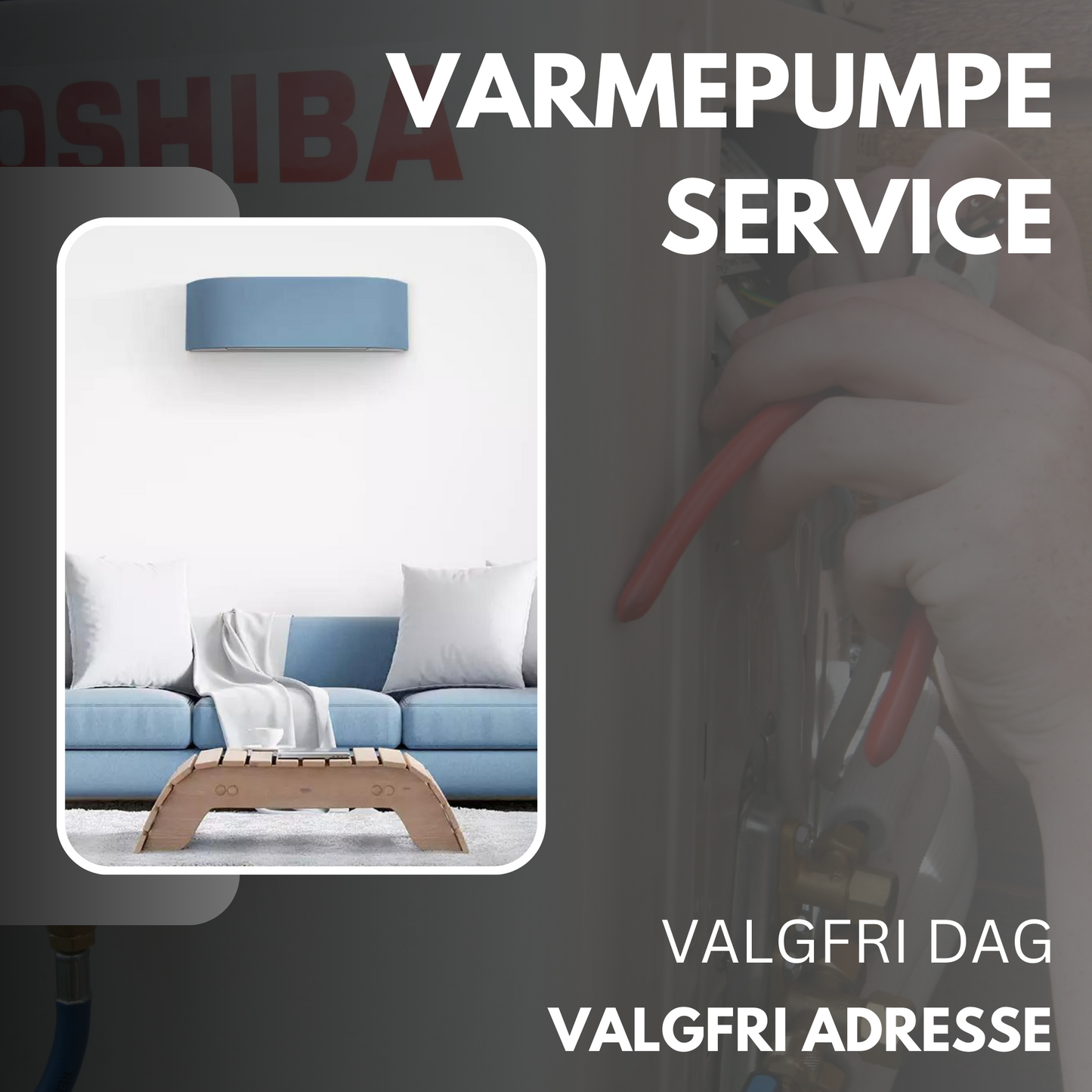 Telemark/Vestfold Valgfri dag Service Varmepumpe